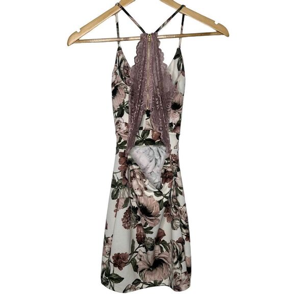 Windsor Floral Mini Dress - Pink and Green - Picture 4 of 12